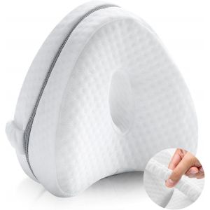 Ulteronixshop-Coussin Genoux Pour Dormir, Oreiller De Jambe Genou Nuit Coussins Orthop&eacute;dique Celsius Ergonomique Mousse &Agrave; M&eacute;moire De Forme Respirant Et Lavable En Machine Pour Sciatique Hanches Jambe - Neuf