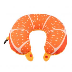 HJLIAN Coussin de voyage en forme de U, joli motif de fruits, pour la maison ou le bureau, mandarine - Neuf