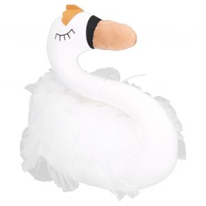 Accessoire De Photographie En Forme De Cygne, Poupee En Peluche, Decoration De Chambre D'enfant, Jouet Pour Bebe, Cadeau, Blanc - Neuf