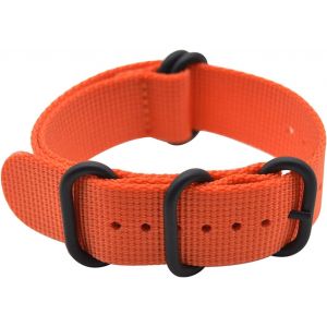 Kal-20mm Courroies De La Nato De Nylon Black Heavy Buckle Bracelets Pour Vivoactive 3 Music,Vivoactive 3,Venu,Vivomove Hr,Luxe/Style,Forerunner 245,645 Music And Any Watches With 20mm Lug - Neuf