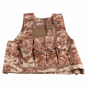 Gilet De Camouflage Pour Enfants, Equipement Militaire, Jeu De Combat, Uniforme (Camouflage Desert) - Neuf