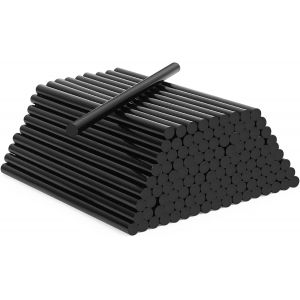 124 Pcs Baton de Colle pour Pistolet 7mm x 150 mm,Bâtons de Colle Chaude 7mm,Baton de Colle Pistolet pour Colle Pistolet à Colle Chaude Noir Séchage Rapide pour Bricolage Artisanat - Neuf