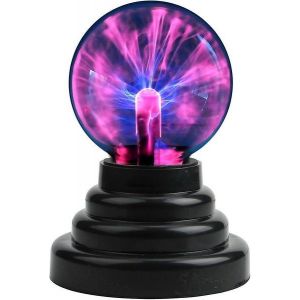 Mini Boule De Plasma Interactive - Sensible Au Toucher, Alimentée Par Usb/Batterie, Décoration Scientifique Amusante Et Cadeau Pour Tous Les Âges ! - Neuf