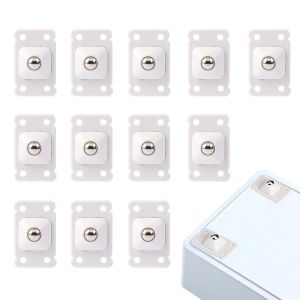 12 Pi&egrave;ces Roulettes pour Meubles, Petite Roulettes pour Meubles Charge 100kg, Roulettes Pivotantes Autocollantes &agrave; 360 Degr&eacute;s pour Meubles Ustensiles de Cuisine Bo&icirc;tes de Rangement - Neuf