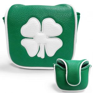 Couvre-Tete De Golf Carre En Cuir Souple Double Pour Maillet Et Putter A Manche Central Lucky Headwear - Neuf