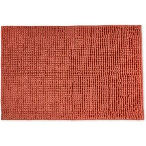 KAL-Noodle Tapis De Bain Antidérapant Doux Au Toucher Orange Brûlé 45 X 75 Cm - Neuf