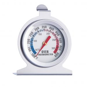 KAL-Thermomètre De Four À Cadran En Acier Inoxydable Pour Four À Ventilateur/Aga/Gaz - Moniteur De Température Du Four À Gaz - Jauge De Température Du Four À Gaz - Thermostat De Four De Rechange - Neuf