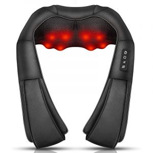 Massage Du Cou Et Du Dos , Avec Chaleur Apaisante Et Oreiller De Massage 3d En Tissu Électrique Profond, Peut Soulager Les Douleurs Musculaires Des Épaules Et Du Corps - Neuf