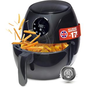 lbgwp60-Friteuse À Air Chaud 3 En 1-3 Litres Xl Airfryer - Friteuse Sans Huile, Avec Écran Tactile Led Numérique Et 6 Programmes - 1200W - Neuf