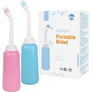 -2 Pcs 500 Ml -Bidet Facile Bidet Portable Pour Voyage Avec Sac - Neuf