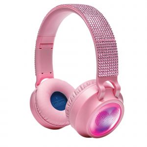 Casque lumineux pliable Bluetooth et filaire Girly avec limitation du volume - Neuf