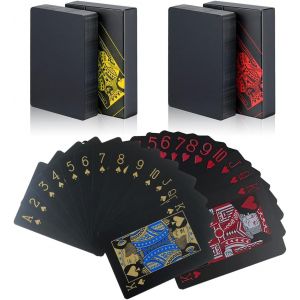 Kalanka-Lot De 2 Ensembles De Poker En Plastique Étanche ¿ Idéal Pour Les Fêtes, Les Jeux, Les Voyages, Les Pique-Niques Et Les Loisirs - Neuf