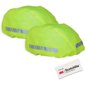 Couvre Casque-Housse Imperméable Pour Casque De Vélo-Pack De 2-Fabriqué Avec Le Matériau Réfléchissant 3m Scotchlite - Neuf