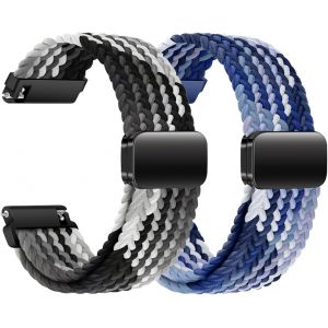 Bracelet De Montre En Nylon 20 Mm 22 Mm-Bracelet &Eacute;lastique Avec Fermeture Magn&eacute;tique Pour Homme Et Femme-Fermeture Rapide-Bracelet De Rechange R&eacute;glable Et Respirant.[H216] - Neuf