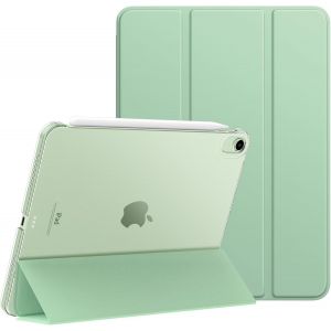 Étui Pour Ipad Air 11 Pouces (M3 2025/M2 2024),Étui Pour Ipad Air 5e/4e Génération 2022/2020 10,9"",Coque Mince Et Intelligente En Pc Dur Translucide,Compatible Avec Touch Id,Vert - Neuf