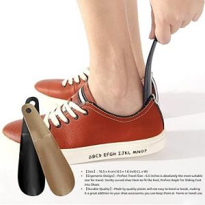 Chausse-Pied En Plastique 6,5 Pouces Noir Kaki Portable Pour Voyage - Neuf