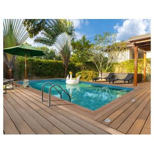 Piscine bois rectangle " Panama 130 "- 6.20 x 4.10 x 1.31 m - Neuf