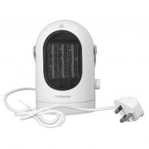 HJLIAN Radiateur d'appoint electrique oscillant en ceramique, portable, avec bouton rotatif, pour la maison et le bureau, prise britannique 220 V - Neuf