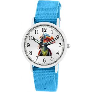 Bnhgc-Montre Dinosaure Pour Garçon - Montre Pour Enfant - Aiguilles Lumineuses - Étanche 5 Atm - Bracelet Interchangeable - Neuf