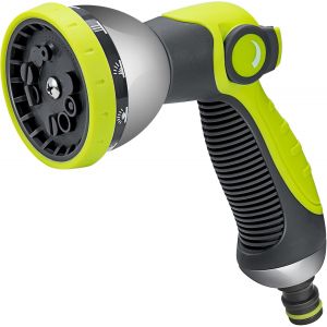 JGD-Pistolet Arrosage Metal - Pistolet d'arrosage Jardin - 10 Mod&egrave;les de Buses R&eacute;glables pour l'arrosage des Plantes des Pelouses,Lavage des Voitures,Le Bain des Animaux de Compagnie - Neuf