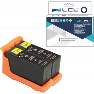 Cartouche d'encre Compatible 100XL 105XL 108XL (2Noir) Remplacement pour LEXMARK Impact S300 S301 S302 S305 S308 S402 S405 S408 S409 Intuition S502 S505 S508 S605 S608 Genesis S815 S816 - Neuf