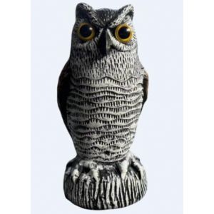 Kalanka-Grand Leurre De Hibou R&eacute;aliste - Leurres De Fausse Chouette - Dissuasif Humain - Dissuasif Contre Les Pigeons - Dissuasion Naturel Des Oiseaux Pour Effrayer Les Oiseaux Pour Le Jardin Ext&eacute;rie - Neuf