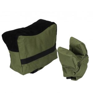 Durable Portable Tir Avant Arri&egrave;re Banc Repose-Sacs Set Fusil Cible Support Pour La Chasse (Vert) - Neuf