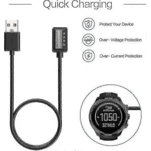 Chargeur C&acirc;ble Usb Magn&eacute;tique 100cm Compatible Avec Suunto 9 D5 Spartan Ultra Hr Sport Wrist Hr Eon Core - Neuf
