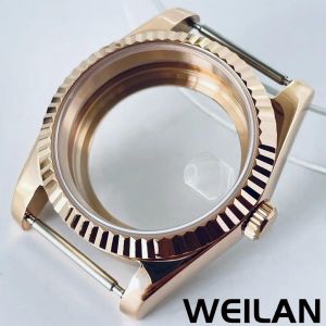 36mm 40mm Argent Noir Or Rose Nh34 Nh35 Nh36 Nh38 Nh39 Nh70 Nh72 Eta2824 Pt5000 Boîtier De Montre Haut Étanche Saphir Crista.Rose Gold B1.36mm Eta2824 Pt5000 - Neuf