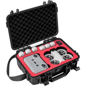 Kuwj-Neo Case, Étui De Transport Rigide Étanche Pour Dji Neo Fly More Combo Avec Télécommande Rc-N3, Batterie De Vol/Hub De Chargement Neo Intelligent, Noir, Personnalisable - Neuf