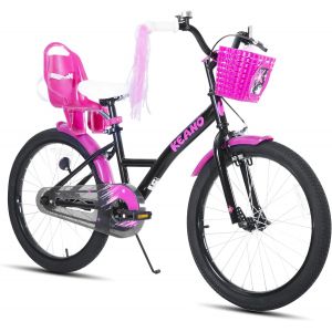 Subzonal-Zinnia V&eacute;lo Enfant 14/16/20"" Pour Fille De 2 &Agrave; 11 Ans, V&eacute;lo Fille Avec Roues Stabilisatrices, Baket & Serpentins - Neuf