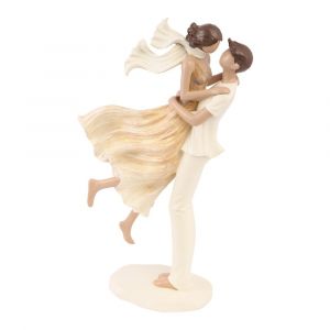 FIGURINE R&Eacute;SINE COUPLE MARI&Eacute;S AMOUR AIR 27.5CM - Neuf