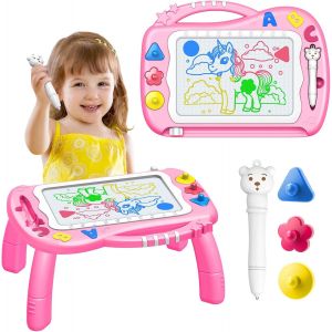 ERYI-Jouet Enfant 1 2 3 4 Ans, Ardoise Magique Cadeau Fille 2 3 4 Ans Tablette Dessin Jouet Fille 2 3 Ans Jeux Educatif Cadeau Noël - Neuf