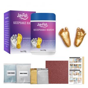 Ensemble D'empreintes De Mains Et De Pieds 3d Pour Bebe, Souvenir De Mains Et De Pieds, Ensemble De Moulages En Platre 3d Pour Bebe, Sans Danger Pour Les Bebes - Neuf
