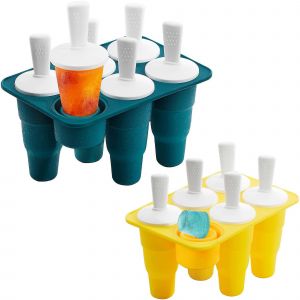 Moules &Agrave; Glace Pliables En Silicone, Lot De 2, D&eacute;moulage Facile, Sans Bpa. - Neuf