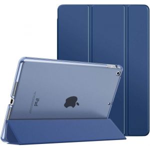 LORANKA-&Eacute;tui Smart Cover pour New iPad 9&egrave;me G&eacute;n&eacute;ration 2021, &Eacute;tui &agrave; Rabat avec Support et Semi-Transparent Protecteur pour iPad 8e G&eacute;n&eacute;ration 10.2"" 2020/iPad 7e G&eacute;n&eacute;ration 10.2"" 2019, Marine Bleu - Neuf
