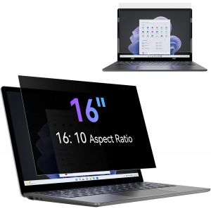 Filtre de Confidentialit&eacute; 16 Pouces Aspect 16:10, Film Ecran Ordinateur Confidentialit&eacute; Portable Compatible avec Lenovo/ThinkPad/Acer/Dell/HP/Asus/Sony, Amovible Anti-Lumi&egrave;re Bleu Protection Ecran PC - Neuf