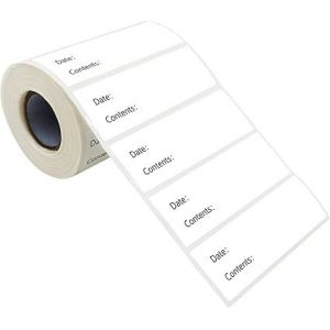 Les étiquettes de rappel du réfrigérateur et du congélateur, lot de 500 rouleaux résistant à l'eau et à l'huile, avec des lignes perforées et de l'adhésif amovible - Neuf