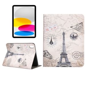 Étui Peint Avec Emplacement Pour Stylo Pour Ipad 11 11e Génération / 10.9 10e Génération 2022/2025 - Tour Eiffel - Neuf
