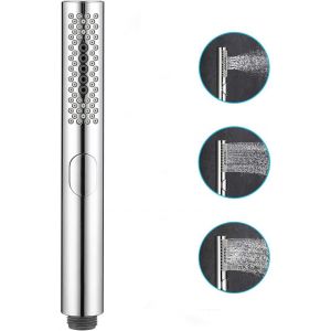 Douchette tube de bain avec 3 fonctions de mode eau,douilles en silicone faciles à nettoyer,finition chromée - Neuf