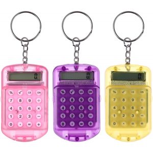3Pcs Mini Calculatrice Porte-Clés Calculatrice De Poche Calculatrice Électronique Porte-Clés Enfants Petite Calculatrice Fonction Standard Calculatrice École Fournitures De Bureau - Neuf