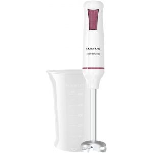 U2013 Mixeur Plongeant Robot 1000 Inox| 2 Vitesses + Turbo| Lames En Inox| Cloche Anti-&Eacute;claboussures| Ergonomique| Sans Bpa, Lavable Au Lave-Vaisselle, Blanc - Neuf