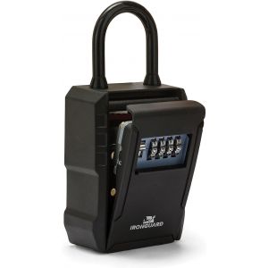 CHECARZHN--NO1-Key Safe. Large Model With Padlock. Black - Neuf