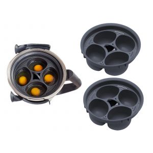 Cuiseur &agrave; ?ufs poch&eacute;s pour Thermomix TM5 TM6 - Capacit&eacute; de 4 ?ufs - Neuf