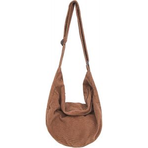 ERSHI-IBALULU Sac Bandoulière Femme en Velours CôTelé pour Sac à Main, Velours Côtelé Sac à Main Bandoulière Loisirs Sac Banane To[1 - Neuf