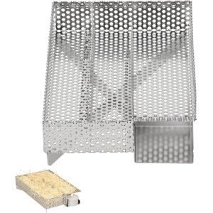Générateur De Fumée Froide Avec 3 Chambres, En Acier Inoxydable, Combustion Économique, 20x12,5 Cm, Fumage À Froid Et Smocking, Fumoir Les Aliments Viande, Poisson, Légumes, Fromage, Bbq - Neuf