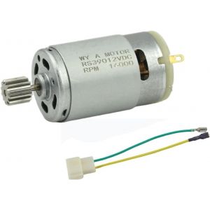 Moteur &Eacute;lectrique 12 V Cc, 16 000 Tr/Min, 12 Dents, Pour Voiture Jouet, Poussette, Tricycle, Moto, Rs-390 - Neuf