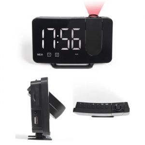 R&eacute;veil radio avec projection de l&iquest;heure et double alarme-Radio r&eacute;veil - Neuf