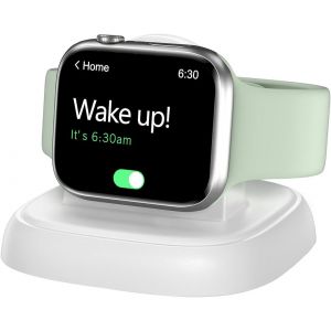Thef-Station De Charge Sans Fil Pour Apple Watch 9/Ultra Chargeur Rapide Dock Stand Support De Charge Iwatch Magnétique Mini Chargeur De Voyage Portable Pour Iwatch Series 9/8/7/6/5/4/3/2/Se/Ultra - Neuf