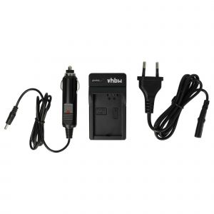 vhbw Chargeur compatible avec Samsung HMX-H100, F33, H106, H104, H105, F34 cam&eacute;ra cam&eacute;scope action-cam + c&acirc;ble de voiture + t&eacute;moin de charge 8,4 V - Neuf